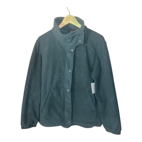 NWT Beyond Yoga Explorer Fleece Jacket M Dark Spruce Green - Picture 1 of 4